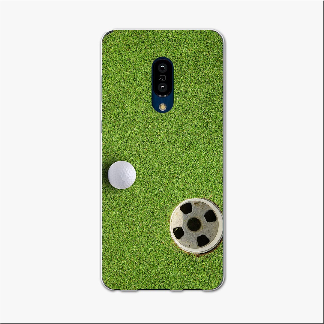 SHV47 AQUOS zero2 アクオス ゼロツー shv47 au エーユー スマホ カバー ケース スマホケース スマホカバー TPU ソフトケース 000206 ゴルフ　ショット　芝生