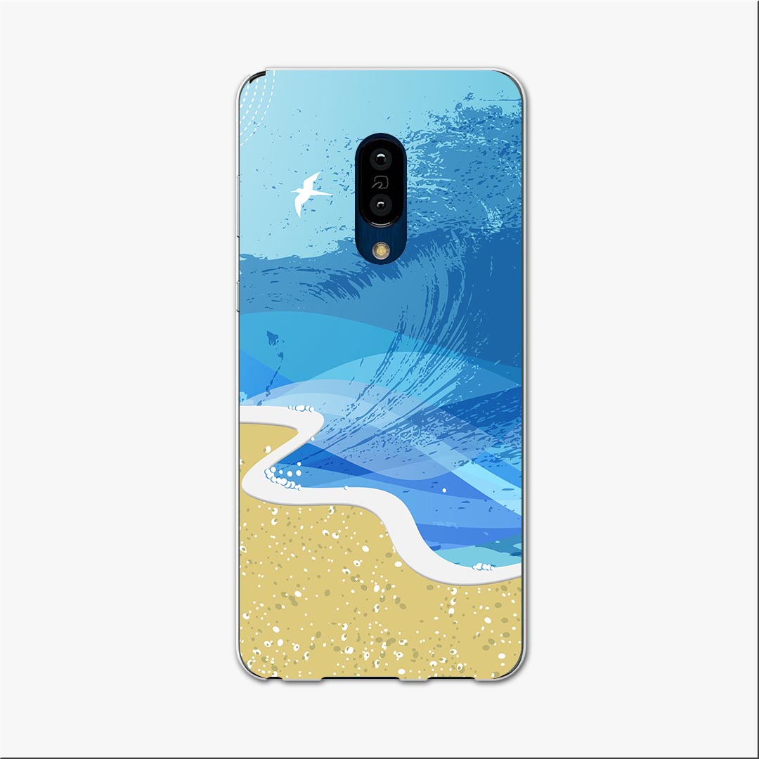 SH-01M AQUOS zero2 アクオス ゼロツー sh01m docomo ドコモ スマホ カバー ケース スマホケース スマホカバー TPU ソフトケース 001407 海　太陽