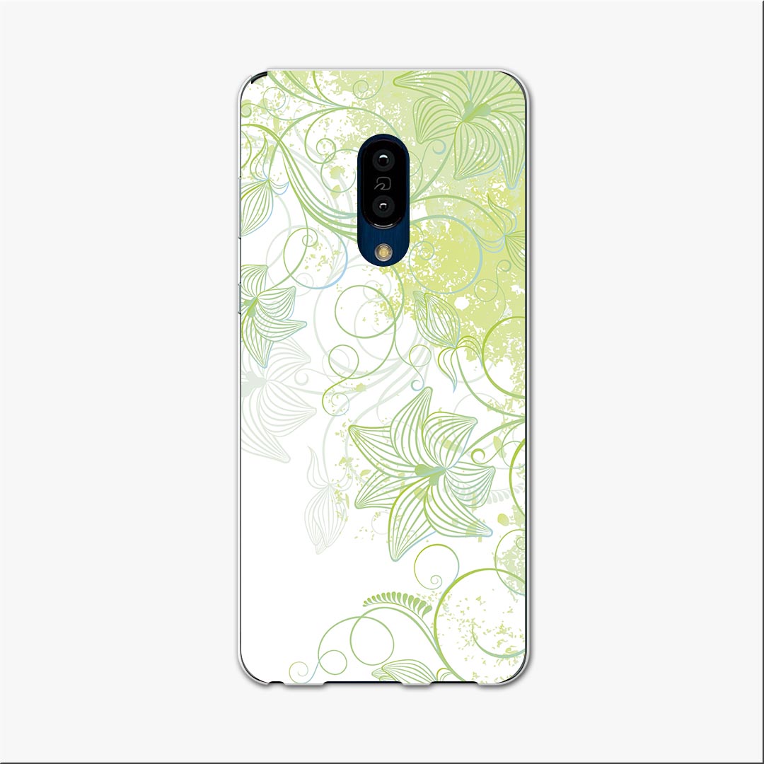 樂天商城 - AQUOS zero2 アクオス ゼロツー aquoszero2 ソフトバンク softbank スマホ カバー ケース スマホケース スマホカバー TPU ソフトケース 001823 花　フラワー　緑