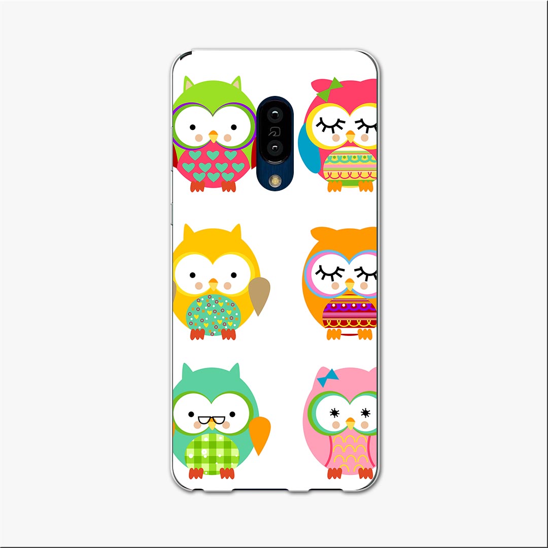 SHV47 AQUOS zero2 アクオス ゼロツー shv47 au エーユー スマホ カバー ケース スマホケース スマホカバー TPU ソフトケース 008451 フクロウ カラフル 模様