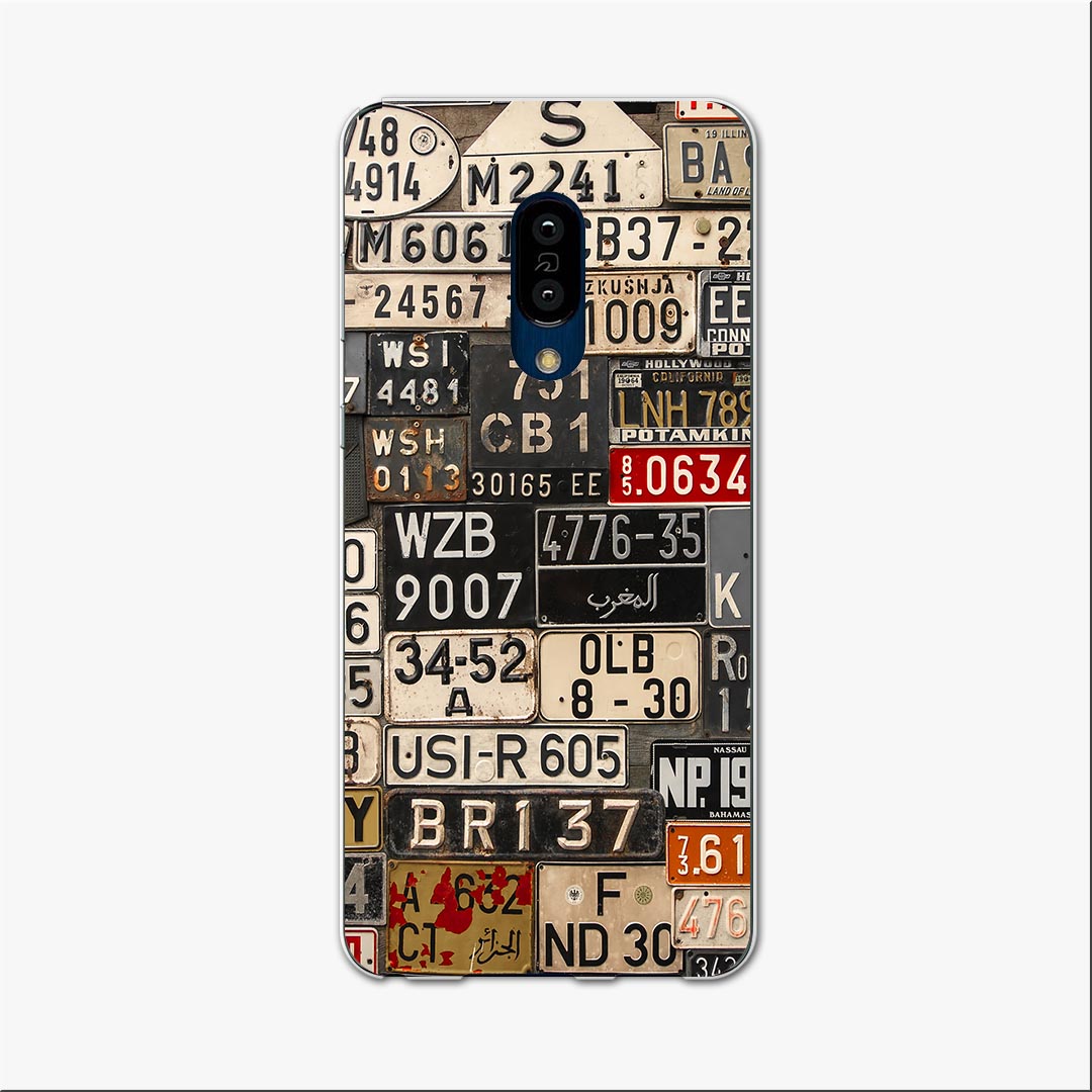 Mobile Phone - SHV47 AQUOS zero2 アクオス ゼロツー shv47 au エーユー スマホ カバー ケース スマホケース スマホカバー TPU ソフトケース 008544 ナンバー　プレート　カラフル　写真