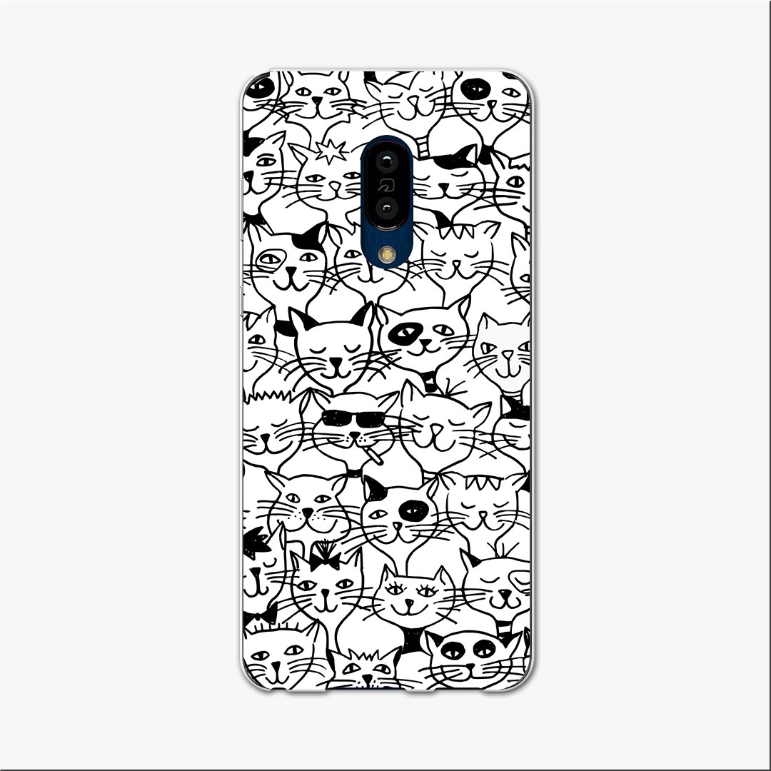 AQUOS zero2 アクオス ゼロツー aquoszero2 ソフトバンク softbank スマホ カバー ケース スマホケース スマホカバー TPU ソフトケース 010229 猫　動物　イラスト