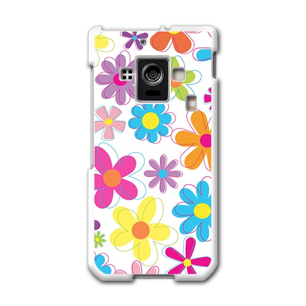 SH-02E AQUOS PHONE ZETA アクオスフォン sh02e docomo ドコモ スマホ カバー スマホケース ハード pc ケース ハードケース 花 カラフル フラワー 001137