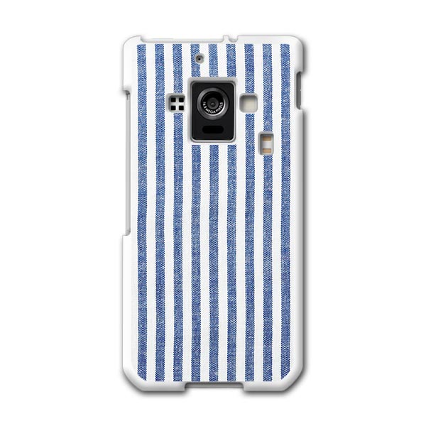 SH-02E AQUOS PHONE ZETA アクオスフォン sh02e docomo ドコモ スマホ カバー スマホケース ハード pc ケース ハードケース 青 ブルー ストライプ 模様 チェック ボーダー 008426
