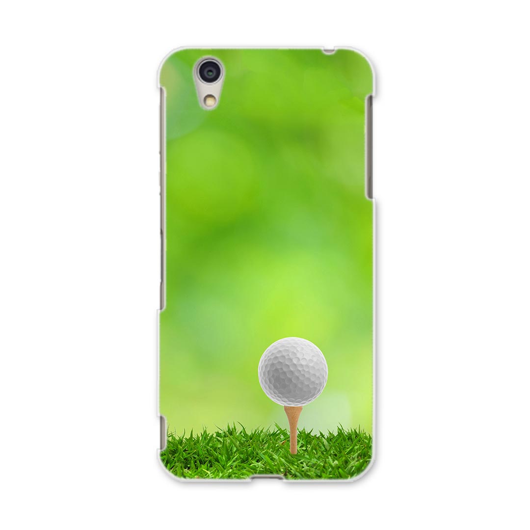 AQUOSL AQUOS L UQ mobile Sharp シャープ simfree SIMフリー スマホ カバー ケース スマホケース スマホカバー PC ハードケース 000218 ゴルフ　ショット　芝生