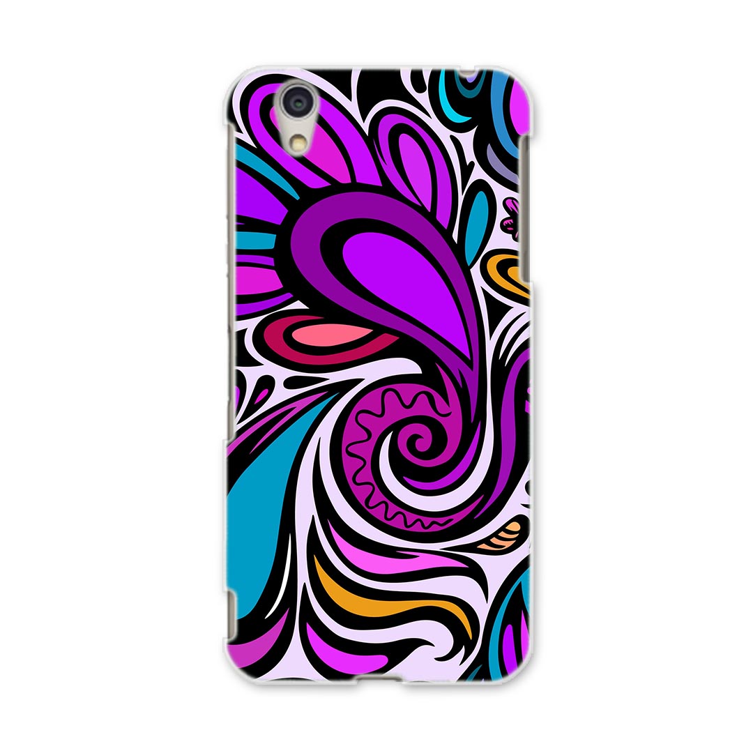 樂天商城 - AQUOSL AQUOS L UQ mobile Sharp シャープ simfree SIMフリー スマホ カバー ケース スマホケース スマホカバー PC ハードケース 005439 紫　模様