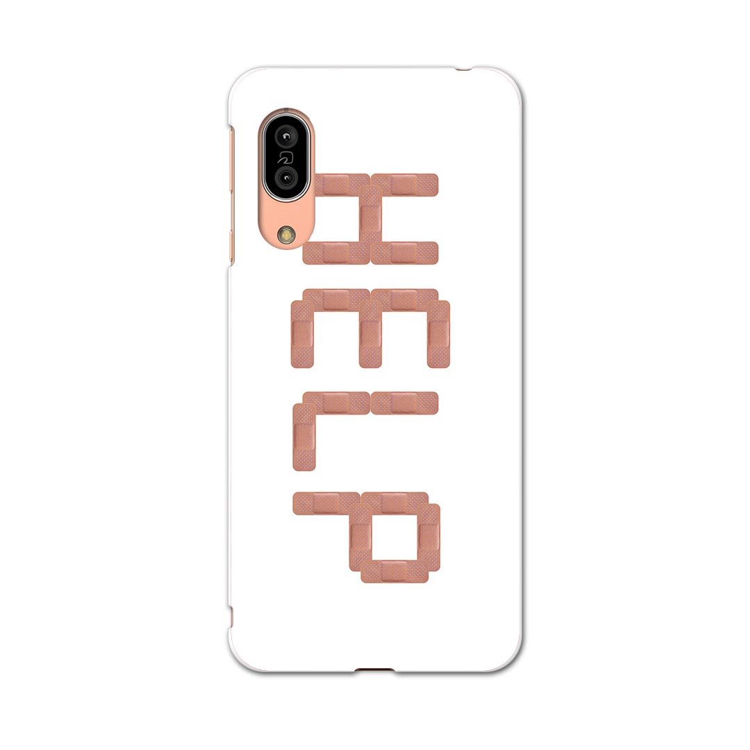 SH-02M AQUOS sense3 アクオス センススリー sh02m docomo ドコモ スマホ カバー 全機種対応 あり ケース スマホケース スマホカバー TPU ソフトケース 001626 英字　絆創膏