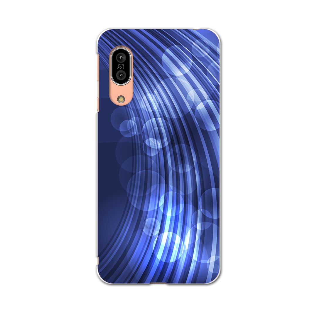 SH-02M AQUOS sense3 アクオス センススリー sh02m docomo ドコモ スマホ カバー 全機種対応 あり ケース スマホケース スマホカバー TPU ソフトケース 002222 シンプル　青