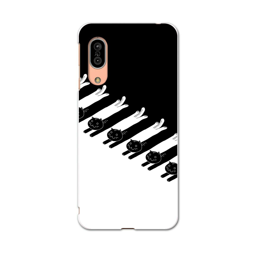 Mobile Phone - AQUOS sense3 SH-02M アクオス センススリー sh02m 専用ソフトケース スマホカバー カバー ケース tpu ソフト ケース 003650 猫　動物　キャラクター