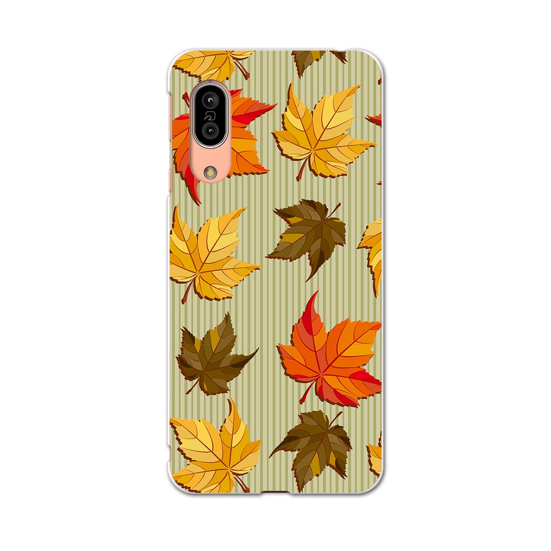 SH-02M AQUOS sense3 アクオス センススリー sh02m docomo ドコモ スマホ カバー 全機種対応 あり ケース スマホケース スマホカバー TPU ソフトケース 003724 紅葉　秋　イラスト