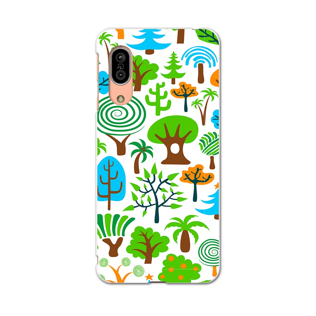 SH-02M AQUOS sense3 アクオス センススリー sh02m docomo ドコモ スマホ カバー 全機種対応 あり ケース スマホケース スマホカバー TPU ソフトケース 003910 イラスト　植物　緑