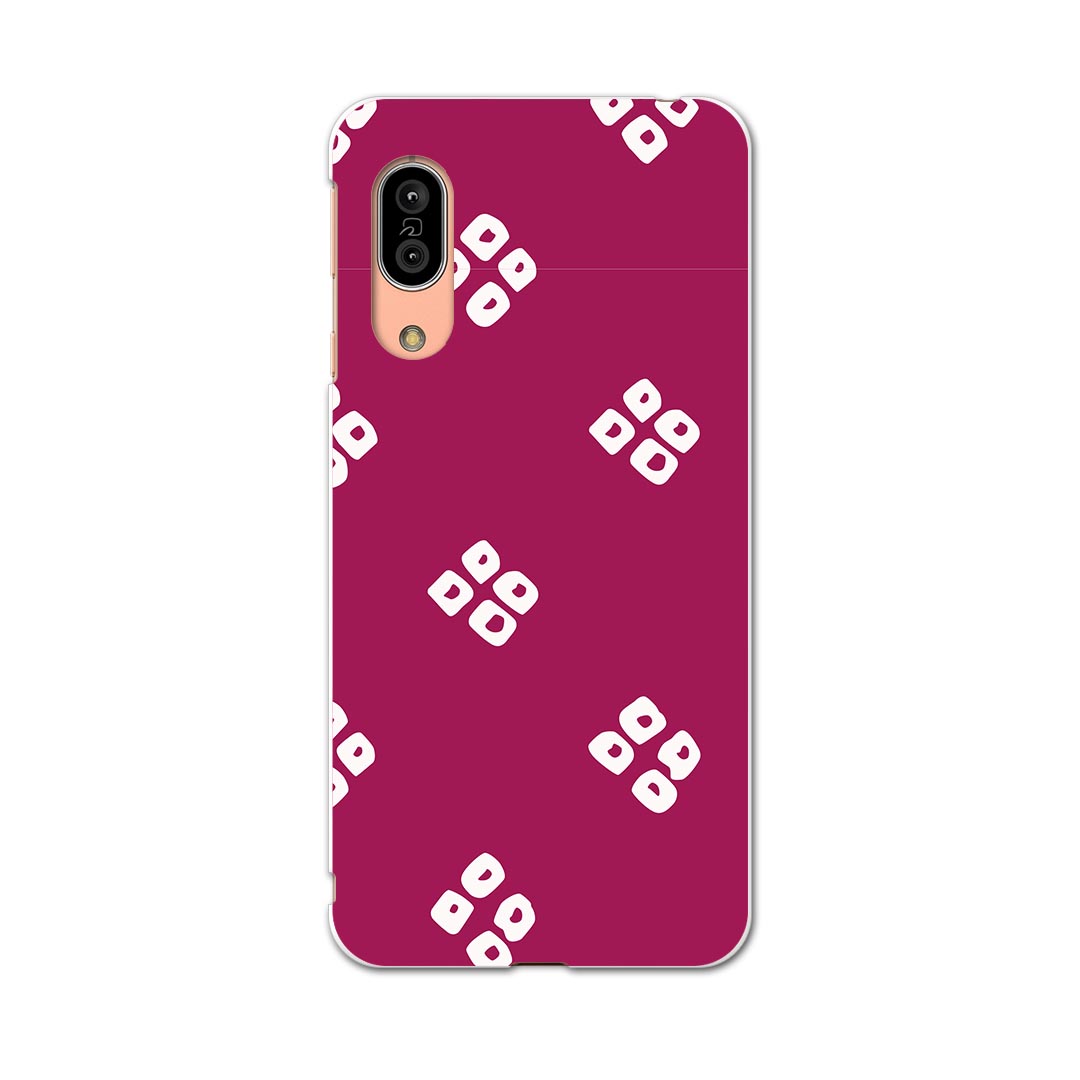 SH-02M AQUOS sense3 アクオス センススリー sh02m docomo ドコモ スマホ カバー 全機種対応 あり ケース スマホケース スマホカバー TPU ソフトケース 003994 和風　和柄　紫
