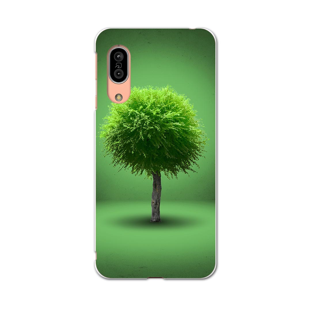 SH-02M AQUOS sense3 アクオス センススリー sh02m docomo ドコモ スマホ カバー 全機種対応 あり ケース スマホケース スマホカバー TPU ソフトケース 006285 植物　緑　グリーン