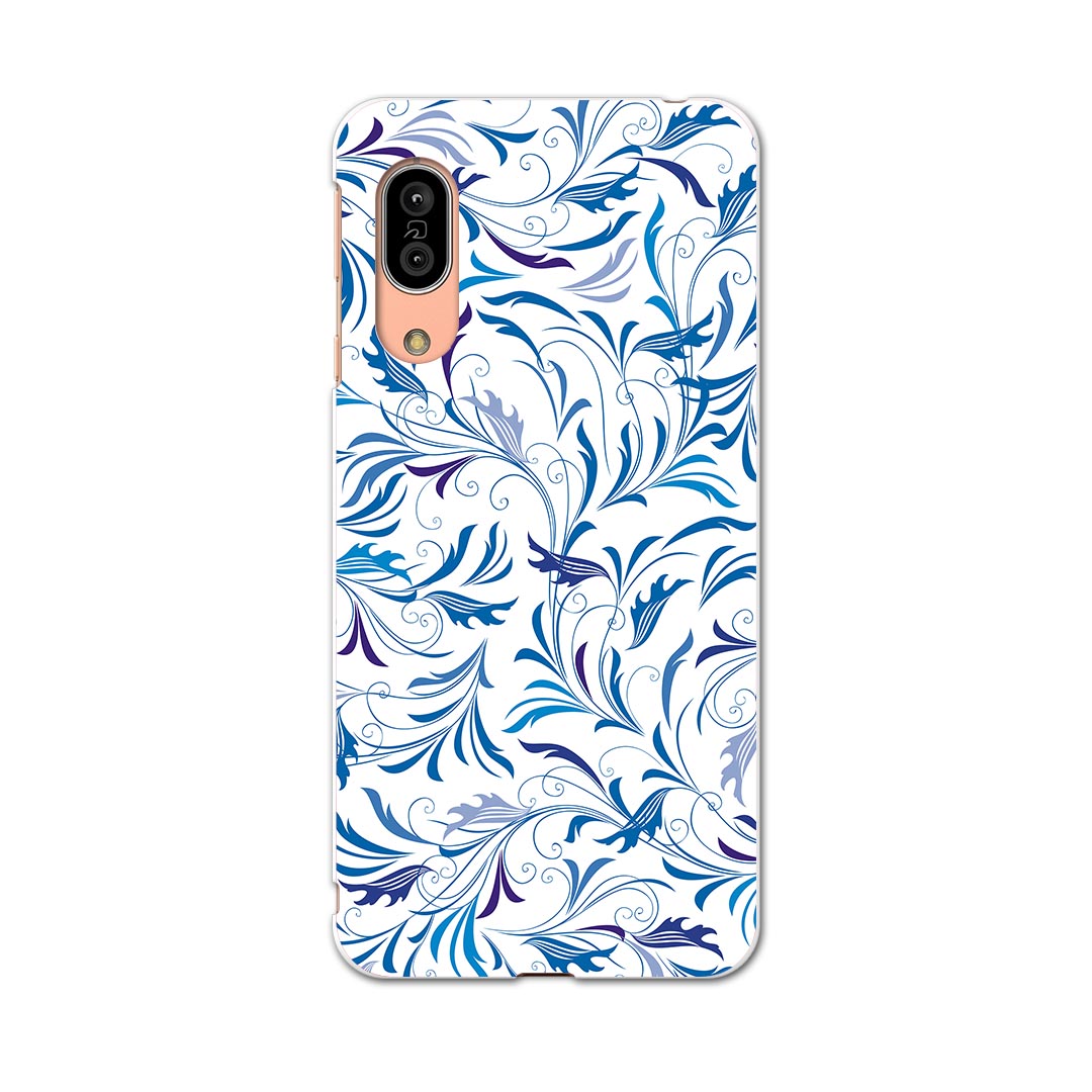 SH-02M AQUOS sense3 アクオス センススリー sh02m docomo ドコモ スマホ カバー 全機種対応 あり ケース スマホケース スマホカバー TPU ソフトケース 006322 青　ブルー　模様