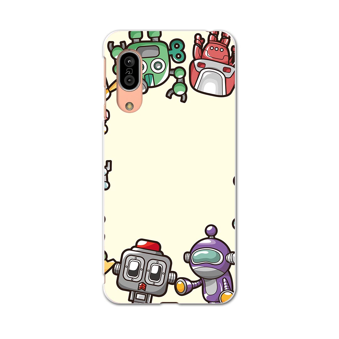 SHV45 AQUOS sense3 アクオス センススリー shv45 エーユー au スマホ カバー ケース スマホケース スマホカバー TPU ソフトケース 006692 ロボット　イラスト