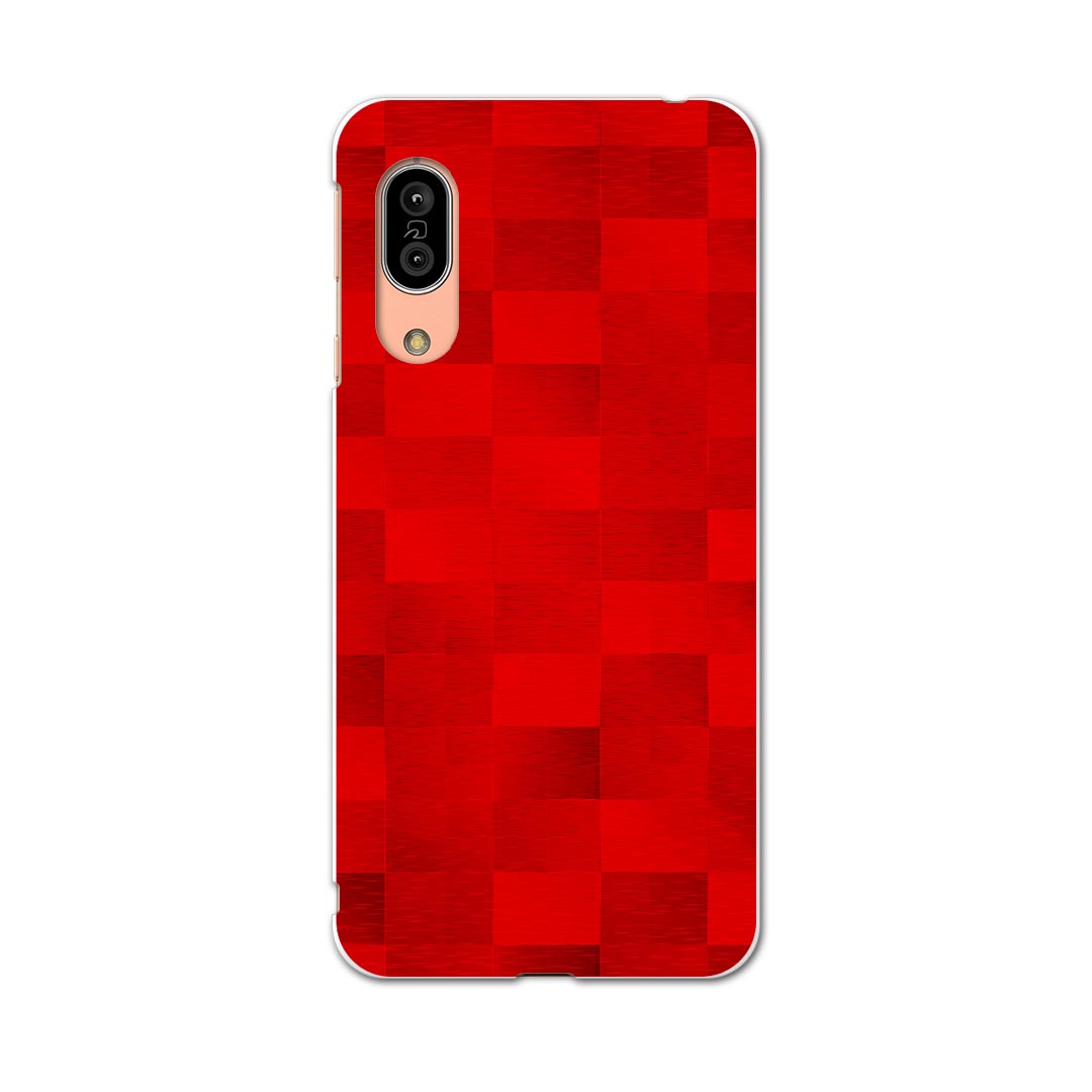 SHV45 AQUOS sense3 アクオス センススリー shv45 エーユー au スマホ カバー ケース スマホケース スマホカバー TPU ソフトケース 006762 赤　レッド　模様