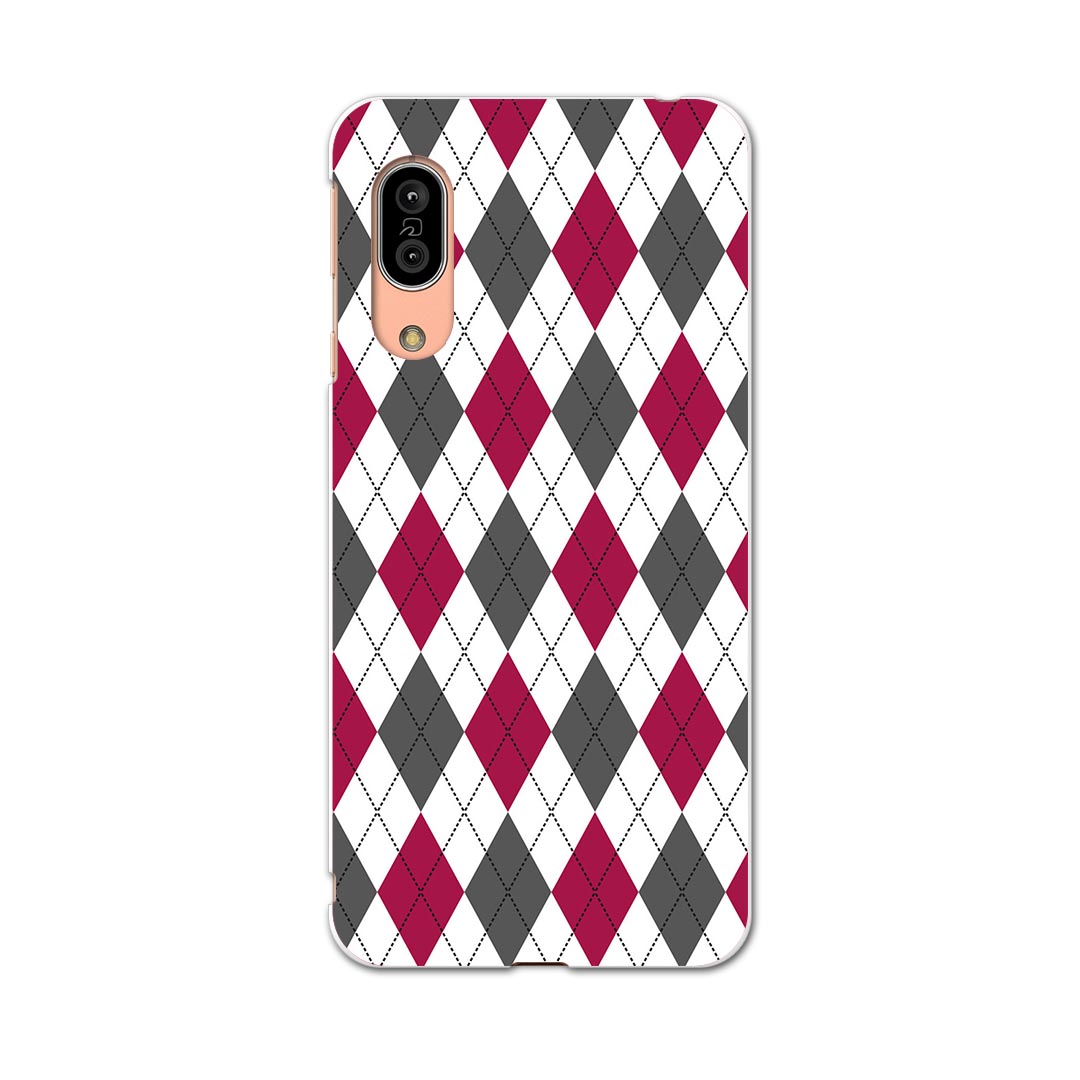 乐天商城 - AQUOS sense3 SH-02M アクオス センススリー sh02m 専用ソフトケース スマホカバー カバー ケース tpu ソフト ケース 007100 アーガイル　模様
