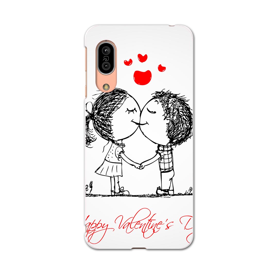 SHV45 AQUOS sense3 アクオス センススリー shv45 エーユー au スマホ カバー ケース スマホケース スマホカバー PC ハードケース 007534 ハート　文字　英語　人物