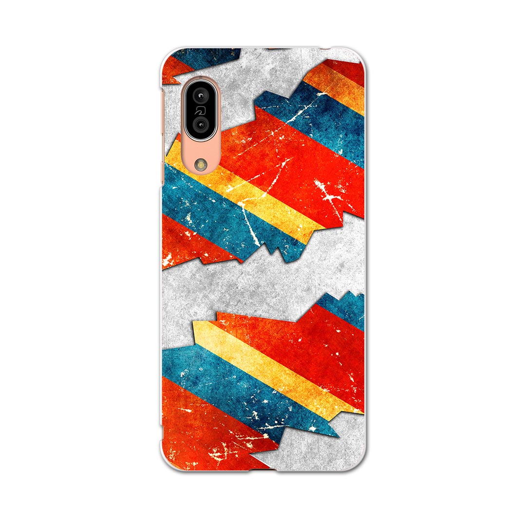 乐天商城 - SH-02M AQUOS sense3 アクオス センススリー sh02m docomo ドコモ スマホ カバー 全機種対応 あり ケース スマホケース スマホカバー TPU ソフトケース 008006 カラフル　レトロ　赤　レッド