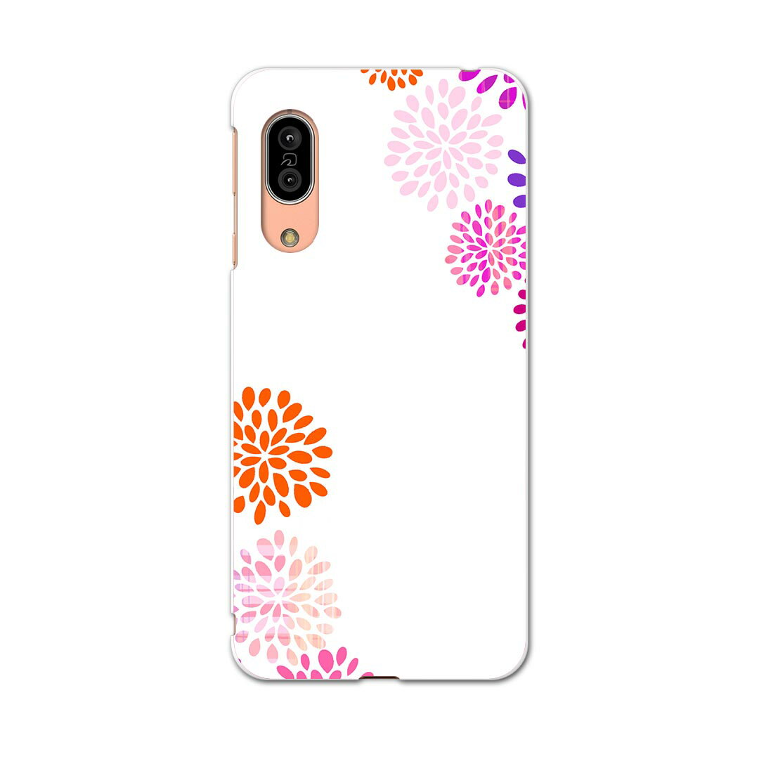 SH-02M AQUOS sense3 アクオス センススリー sh02m docomo ドコモ スマホ カバー 全機種対応 あり ケース スマホケース スマホカバー TPU ソフトケース 009696 フラワー　ピンク　紫