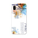 AQUOS sense3 SH-02M アクオス センススリー sh02m 専用ソフトケース スマホカバー カバー ケース tpu ソフト ケース 010002 外国 風景 水彩