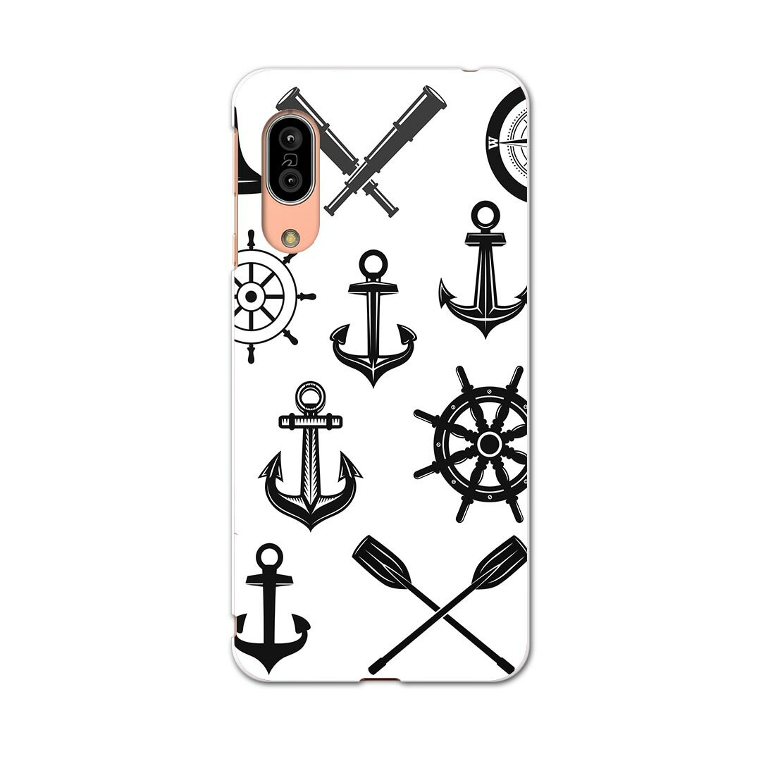 SH-02M AQUOS sense3 アクオス センススリー sh02m docomo ドコモ スマホ カバー 全機種対応 あり ケース スマホケース スマホカバー TPU ソフトケース 013894 海　碇マーク　ロゴ(2.0)