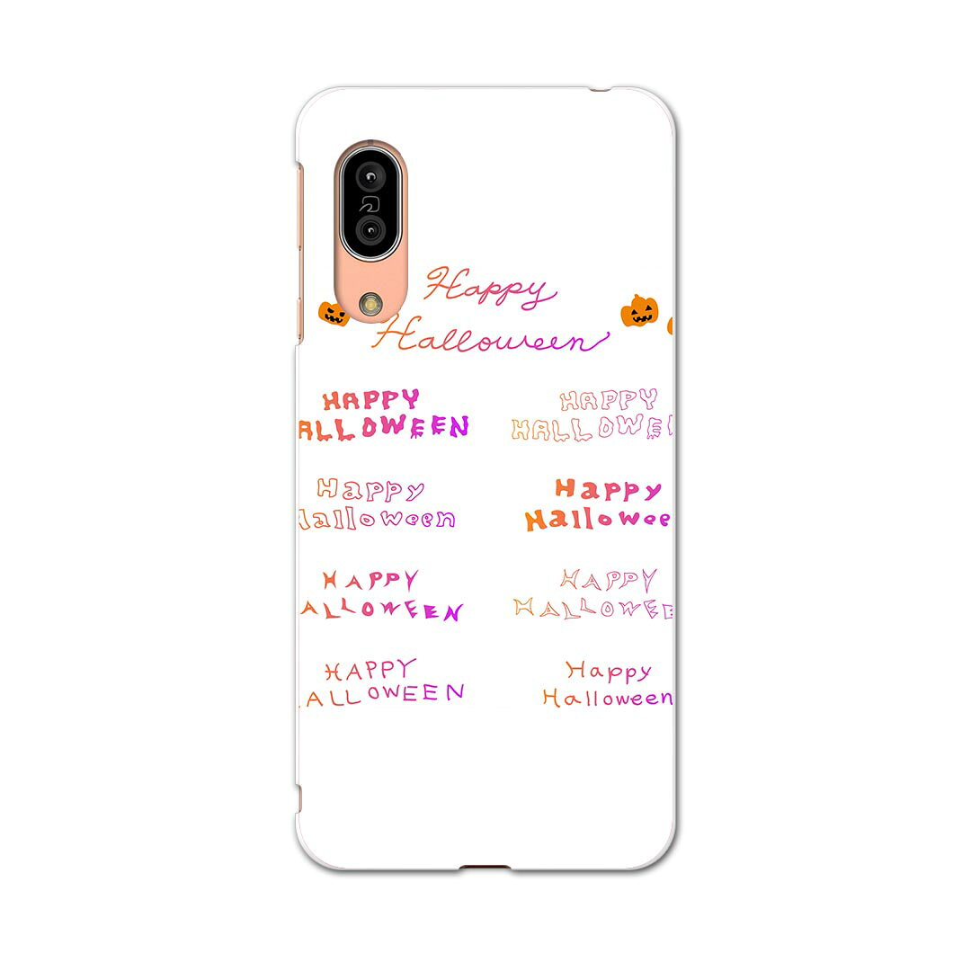 AQUOS sense3 SH-02M アクオス センススリー sh02m 専用ソフトケース スマホカバー カバー ケース tpu ソフト ケース 015416 1 ハロウィン カボチャ お菓子 英字 おばけ