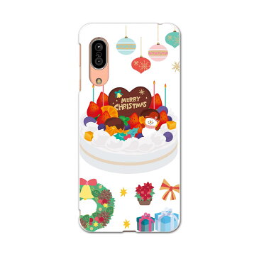 SH-02M AQUOS sense3 アクオス センススリー sh02m docomo ドコモ スマホ カバー 全機種対応 あり ケース スマホケース スマホカバー TPU ソフトケース 015497 クリスマス ケーキ リース プレゼント