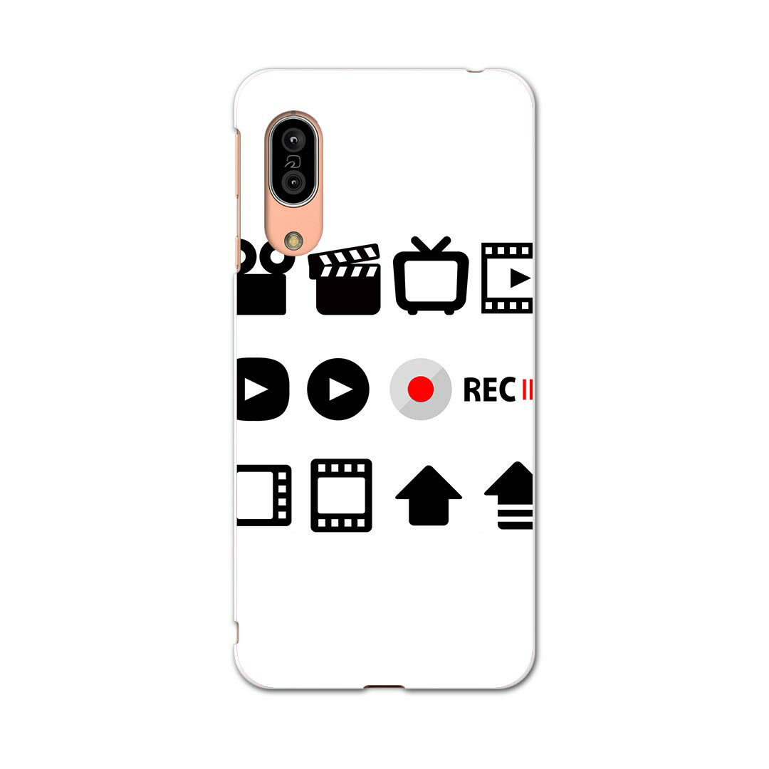 SHV45 AQUOS sense3 アクオス センススリー shv45 エーユー au スマホ カバー ケース スマホケース スマホカバー TPU ソフトケース 016204 録画　ビデオ