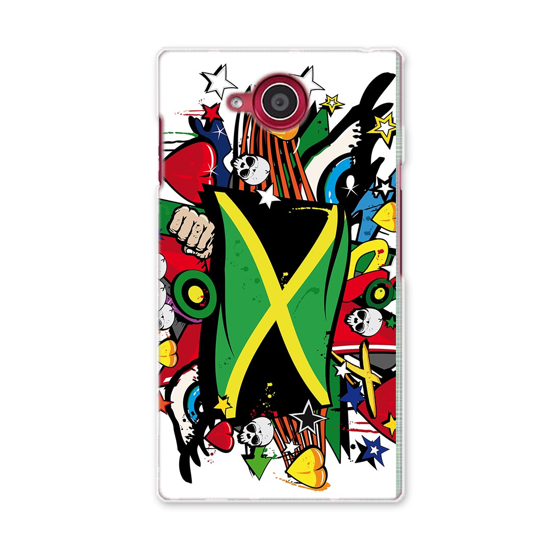 SH-03G AQUOS ZETA アクオス ゼータ sh03g docomo ドコモ スマホ カバー スマホケース スマホカバー PC ハードケース ジャマイカ　レゲエ　HIPHOP クール 000270