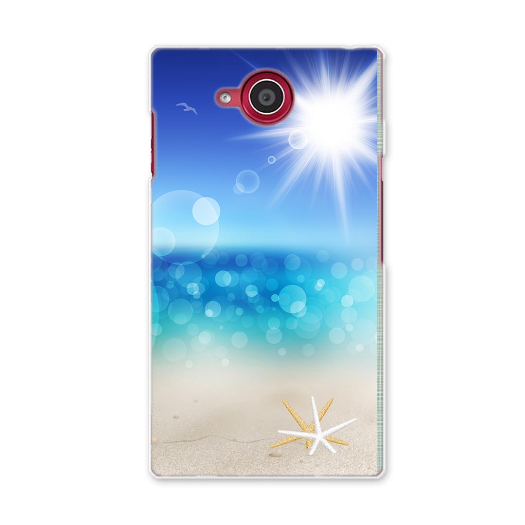 Rakuten - SH-03G AQUOS ZETA アクオス ゼータ sh03g docomo ドコモ スマホ カバー スマホケース スマホカバー PC ハードケース 砂浜　太陽 その他 001364