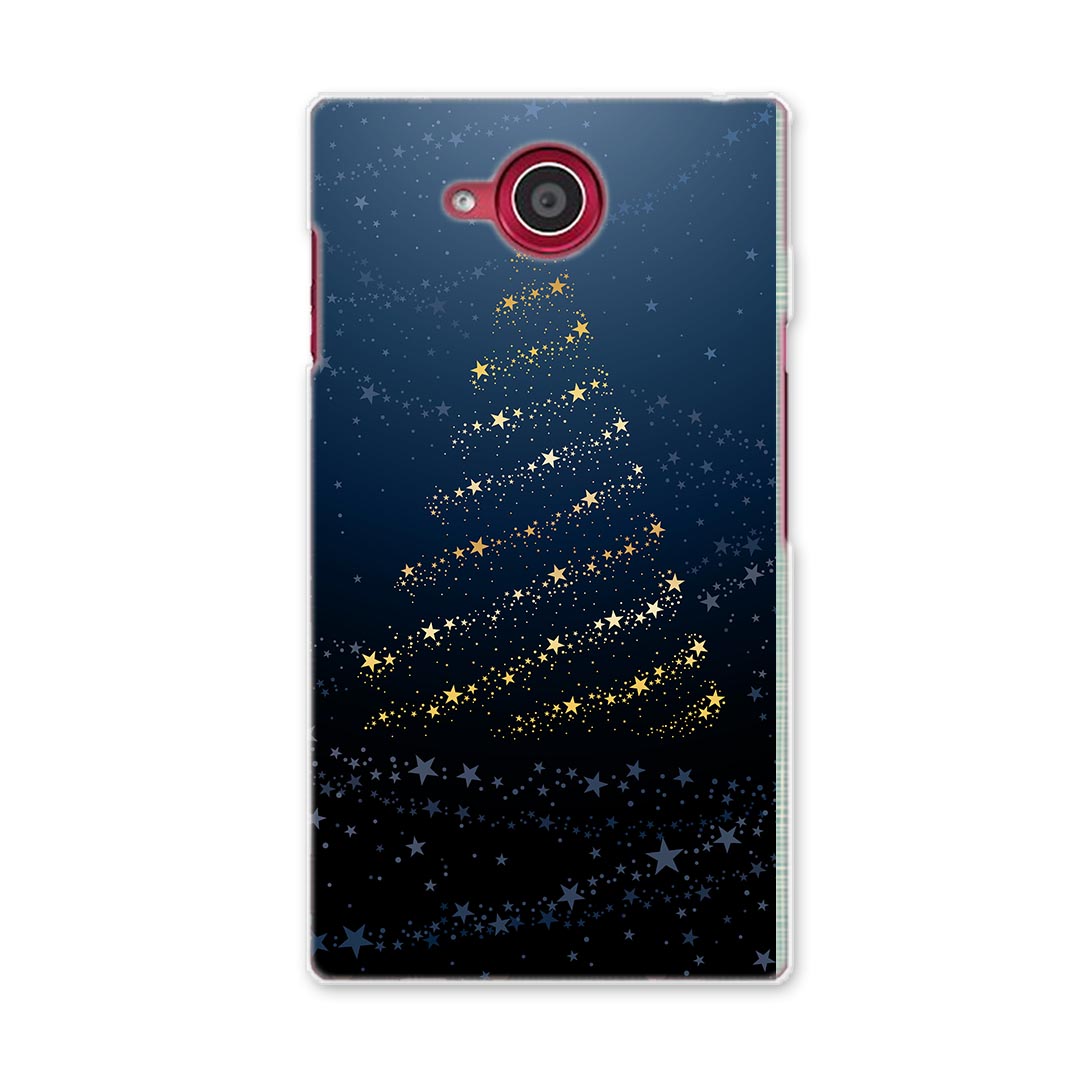 乐天商城 - SH-03G AQUOS ZETA アクオス ゼータ sh03g docomo ドコモ スマホ カバー スマホケース スマホカバー PC ハードケース ツリー　星　黒 ラグジュアリー 005113