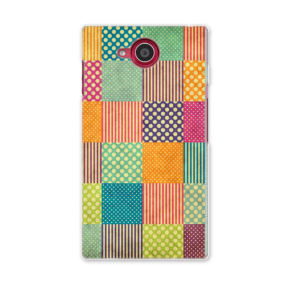 SH-03G AQUOS ZETA アクオス ゼータ sh03g docomo ドコモ スマホ カバー スマホケース スマホカバー PC ハードケース 水玉 縞模様 カラフル チェック ボーダー 005341