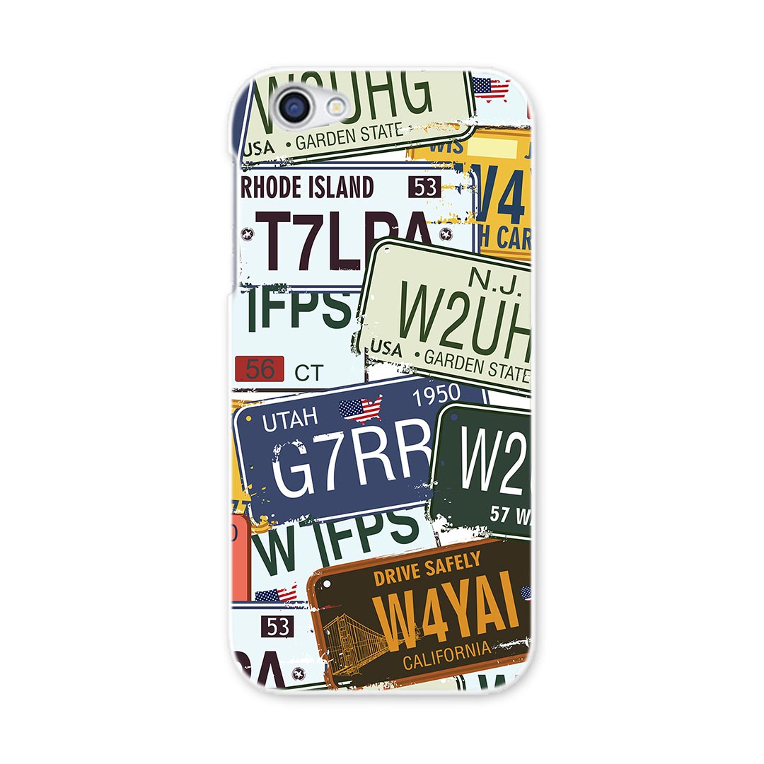 SH-03J AQUOS R アクオス R sh03j docomo ドコモ スマホ カバー スマホケース スマホカバー PC ハードケース プレート　英字　看板 ユニーク 000171