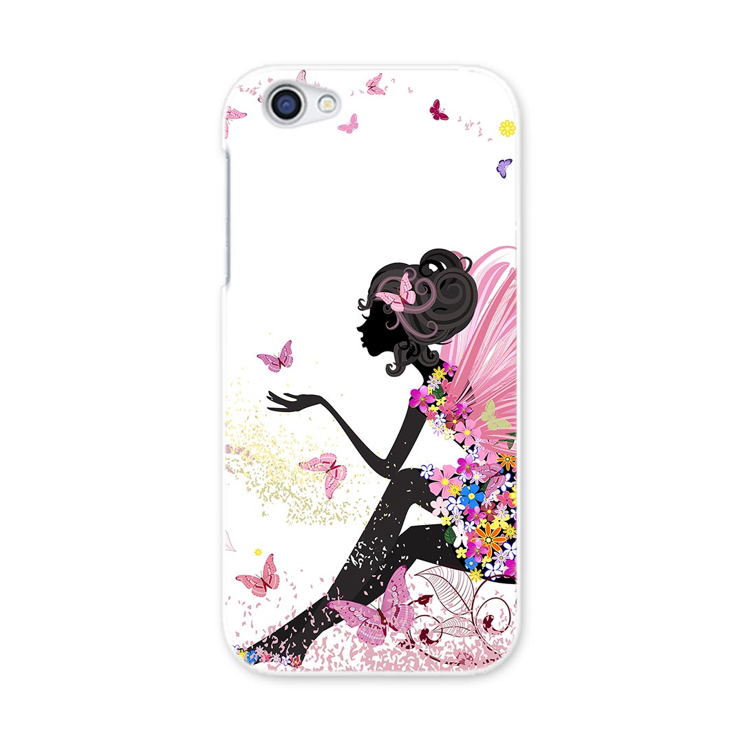 SH-03J AQUOS R アクオス R sh03j docomo ドコモ スマホ カバー スマホケース スマホカバー PC ハードケース 妖精　女の子　蝶 ラブリー 001595