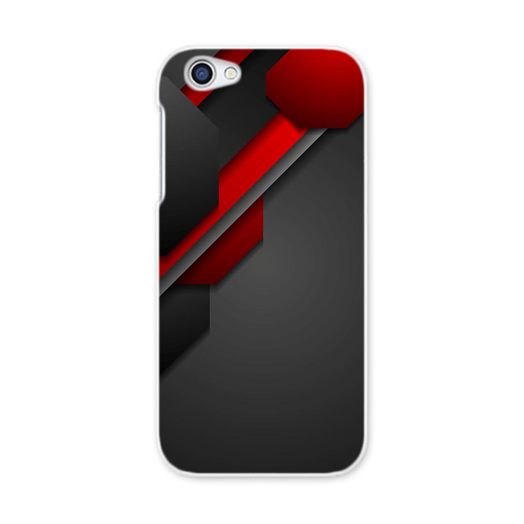 SH-03J AQUOS R アクオス R sh03j docomo ドコモ スマホ カバー ケース スマホケース スマホカバー PC ハードケース 赤　レッド　黒　ブラック　模様 クール 008655