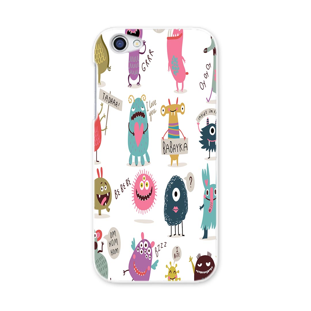 SH-03J AQUOS R アクオス R sh03j docomo ドコモ スマホ カバー ケース スマホケース スマホカバー PC ハードケース おばけ　モンスター　イラスト 013257