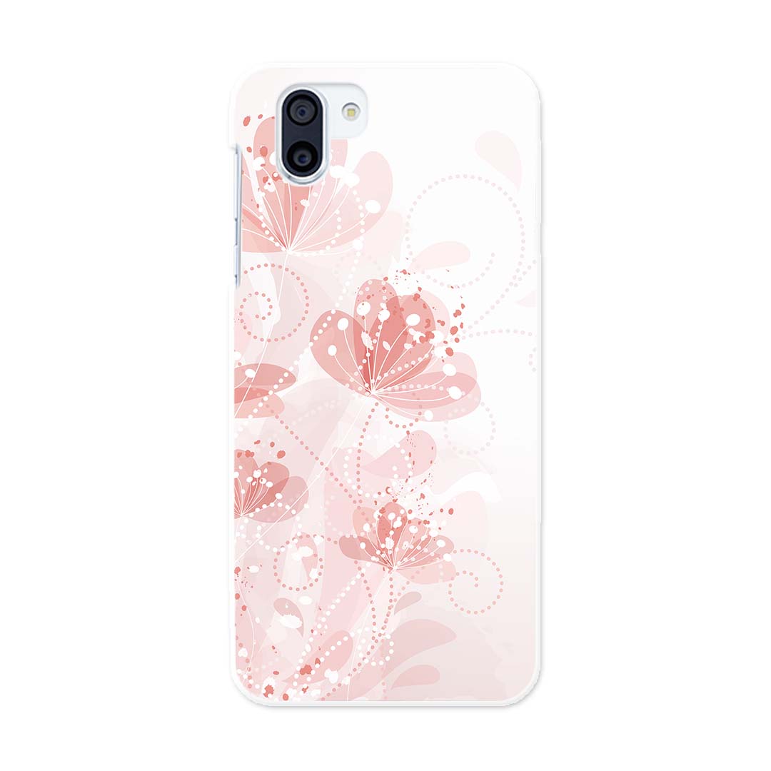 SHV42 AQUOS R2 アクオス アールツー au エーユー shv42 スマホ カバー ケース スマホケース スマホカバー PC ハードケース 004688 花　フラワー　ピンク