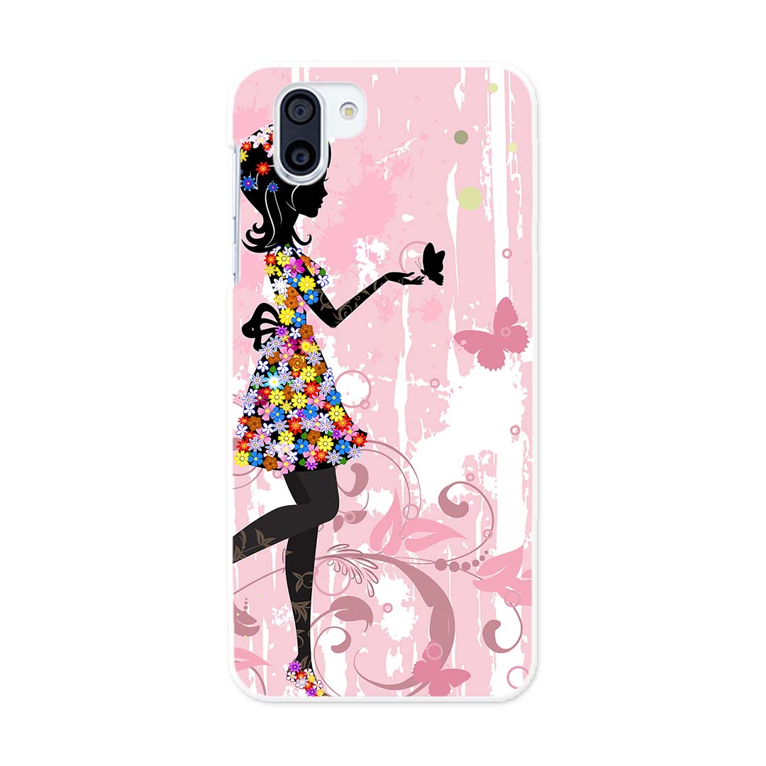 SH-03K AQUOS R2 アクオスアールツー docomo sh03k ドコモ スマホ カバー ケース スマホケース スマホカバー PC ハードケース 005615 花　フラワー　人物