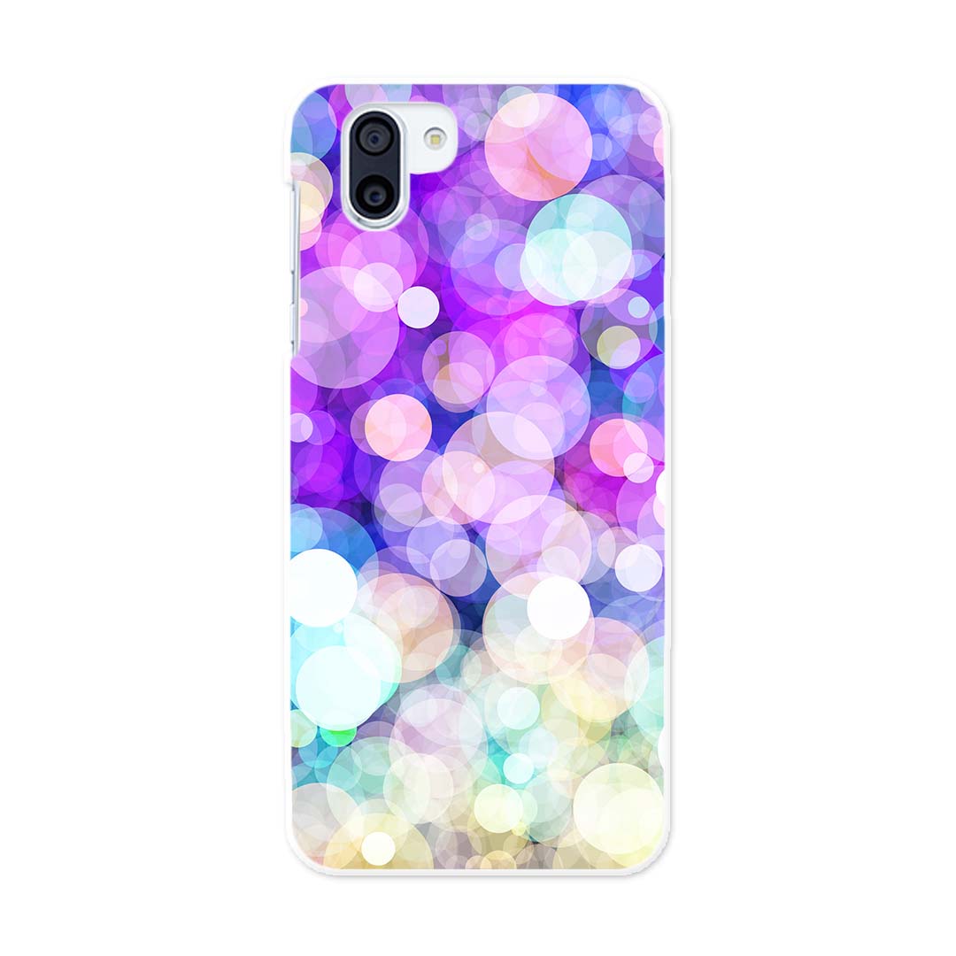 SHV42 AQUOS R2 アクオス アールツー au エーユー shv42 スマホ カバー ケース スマホケース スマホカバー PC ハードケース 010468 キラキラ　紫