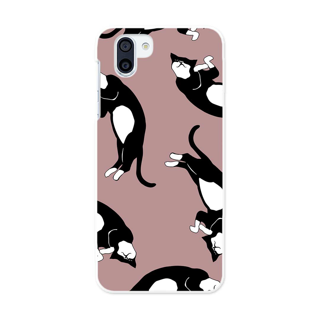 SH-03K AQUOS R2 アクオスアールツー docomo sh03k ドコモ スマホ カバー ケース スマホケース スマホカバー PC ハードケース 010764 動物　猫　ピンク