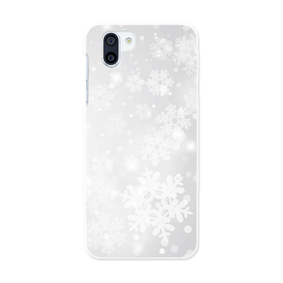 SH-03K AQUOS R2 アクオスアールツー docomo sh03k ドコモ スマホ カバー スマホケース スマホカバー PC ハードケース 012608 雪　結晶　綺麗
