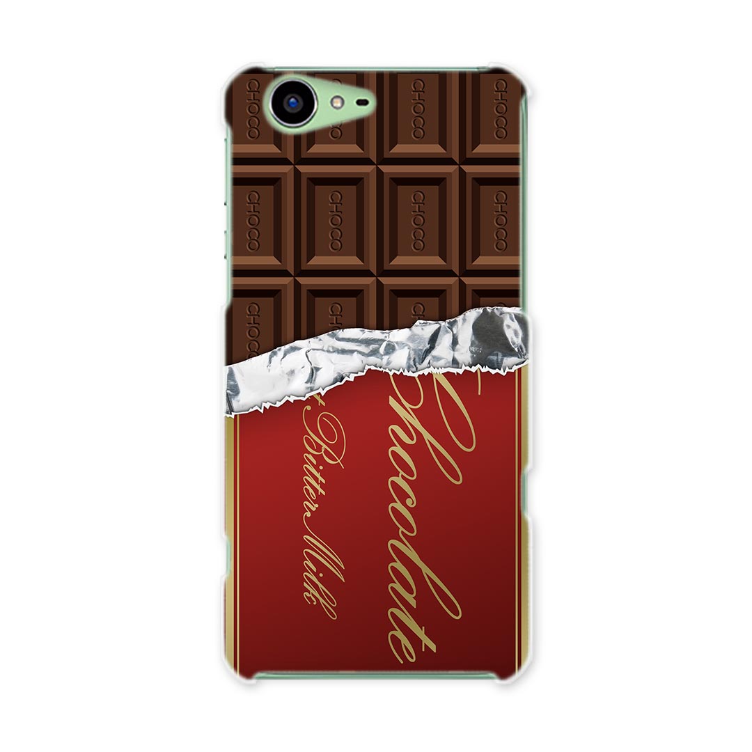 SH-04H AQUOS ZETA アクオスフォン ゼータ sh04h docomo ドコモ スマホ カバー スマホケース スマホカバー PC ハードケース チョコレート　ブラウン ユニーク 002443