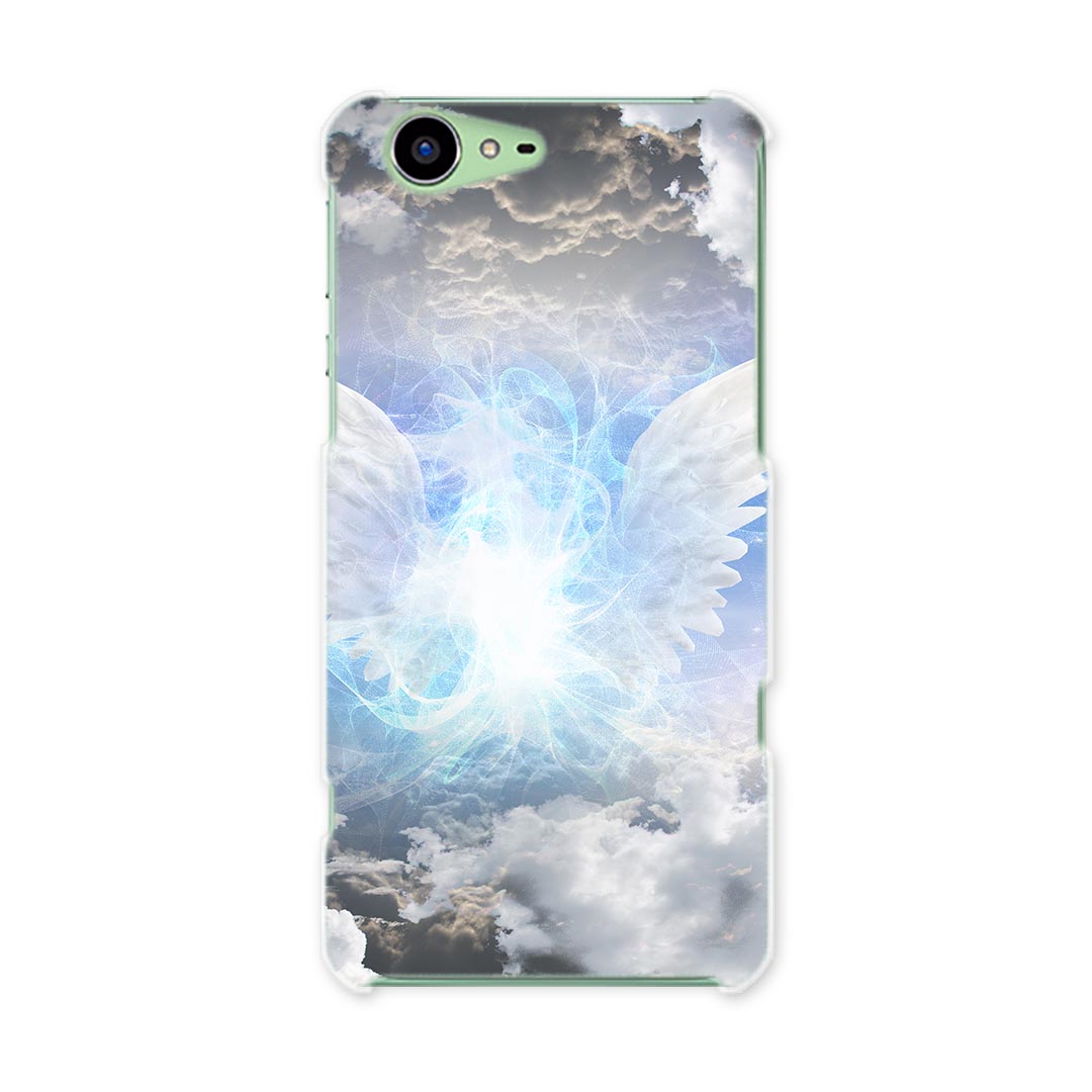SH-04H AQUOS ZETA アクオスフォン ゼータ sh04h docomo ドコモ スマホ カバー スマホケース スマホカバー PC ハードケース 空 羽根 雲 クール 005712