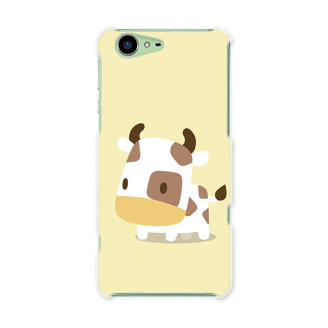 SH-04H AQUOS ZETA アクオスフォン ゼータ sh04h docomo ドコモ スマホ カバー スマホケース スマホカバー PC ハードケース 牛　うし　イラスト　キャラクター アニマル 007850