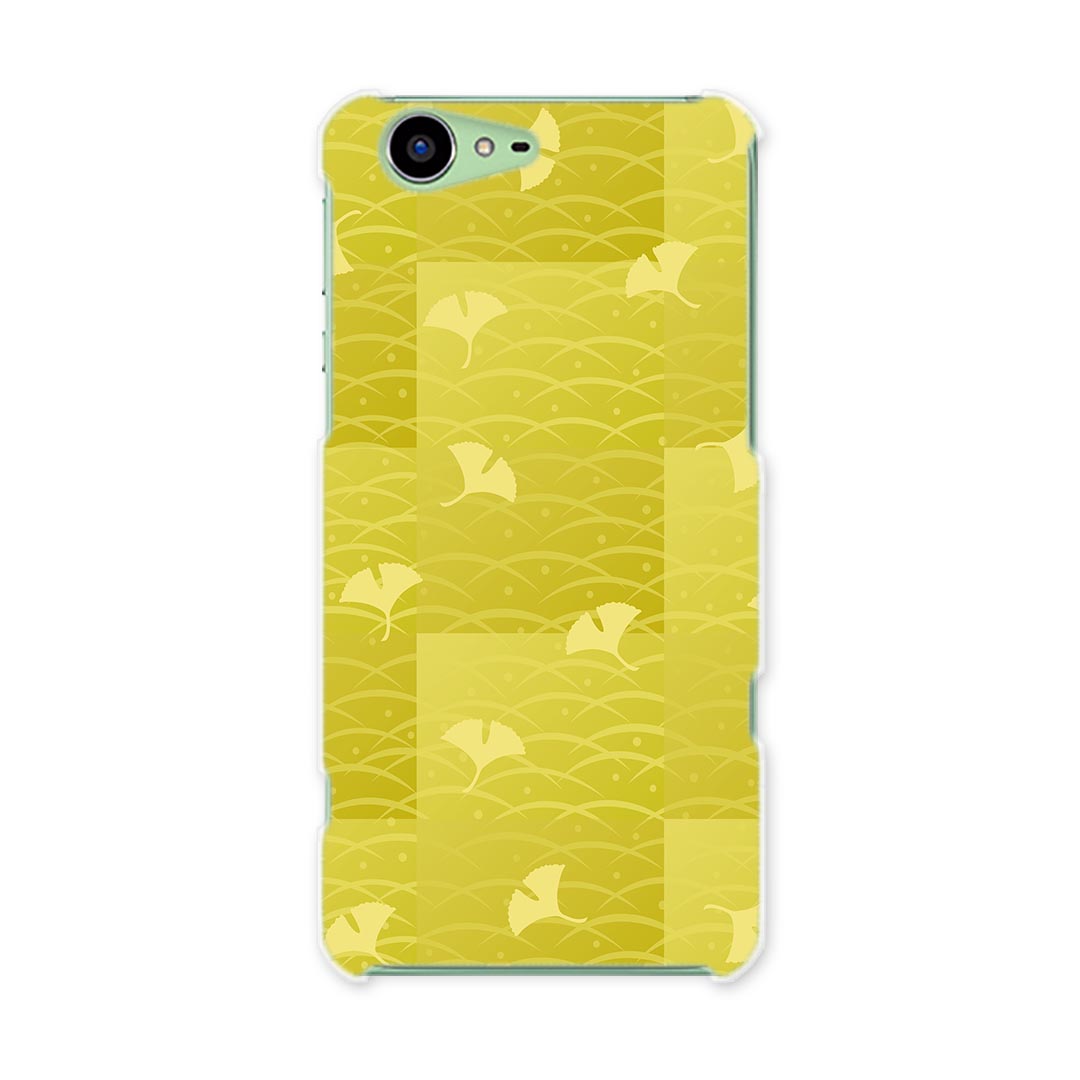 SH-04H AQUOS ZETA アクオスフォン ゼータ sh04h docomo ドコモ スマホ カバー スマホケース スマホカバー PC ハードケース 和風　和柄　銀杏　いちょう ユニーク 008262