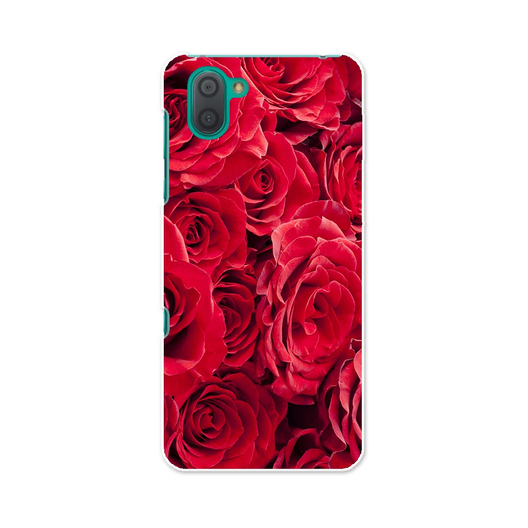 樂天商城 - SHV44 AQUOS R3 アクオス アールスリー au エーユー shv44 スマホ カバー 全機種対応 あり ケース スマホケース スマホカバー TPU ソフトケース 000124 バラ　赤　花束