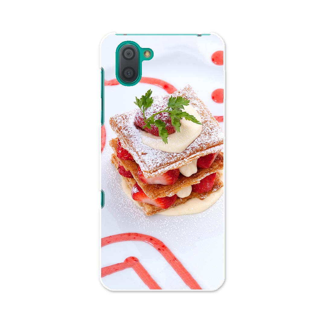 ミルフィーユ SHV44 AQUOS R3 アクオス アールスリー au エーユー shv44 スマホ カバー 全機種対応 あり ケース スマホケース スマホカバー TPU ソフトケース 000193 ケーキ　いちご　ミルフィーユ