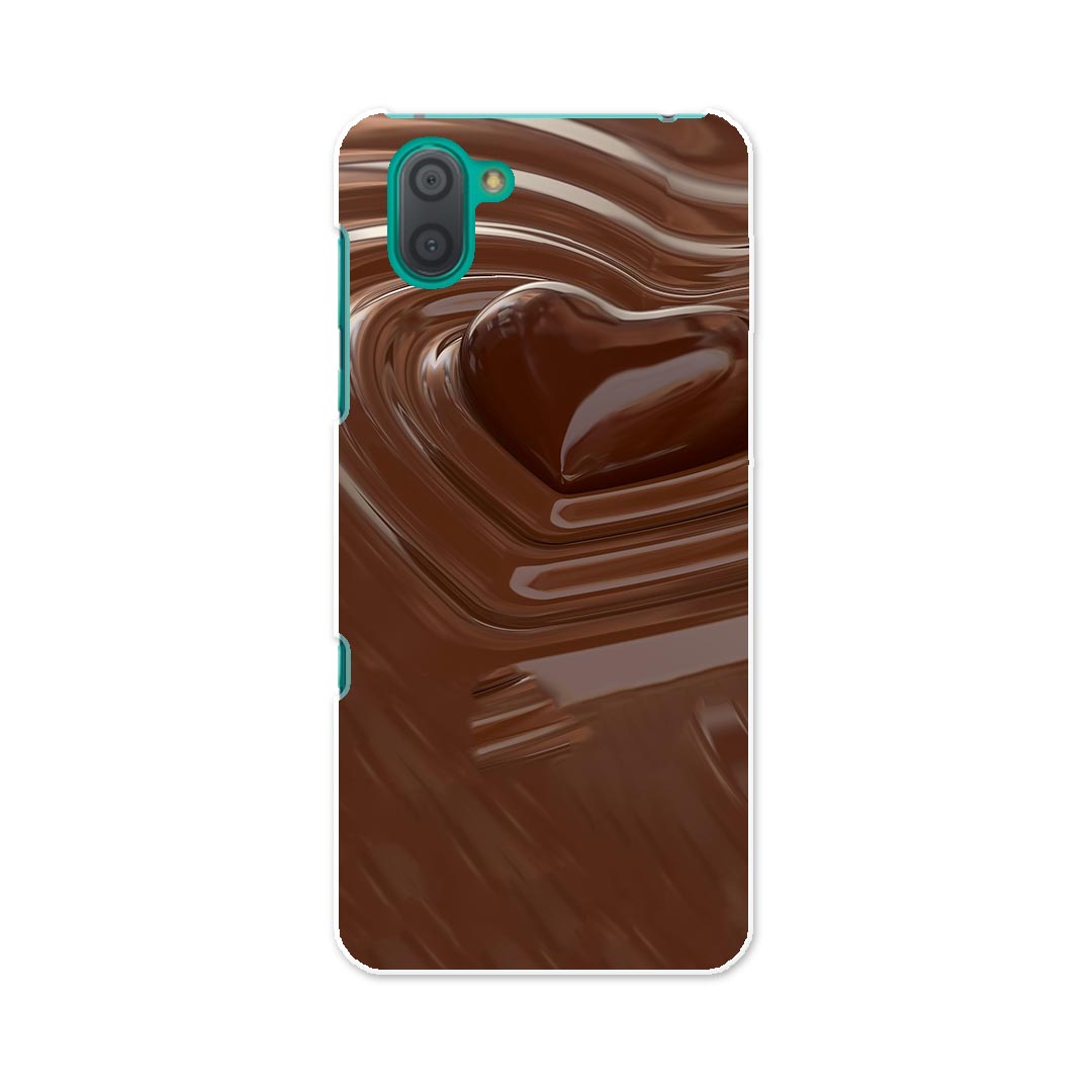 808SH AQUOS R3 アクオス アールスリー 808sh softbank ソフトバンク スマホ カバー ケース スマホケース スマホカバー TPU ソフトケース 000815 チョコレート　ハート