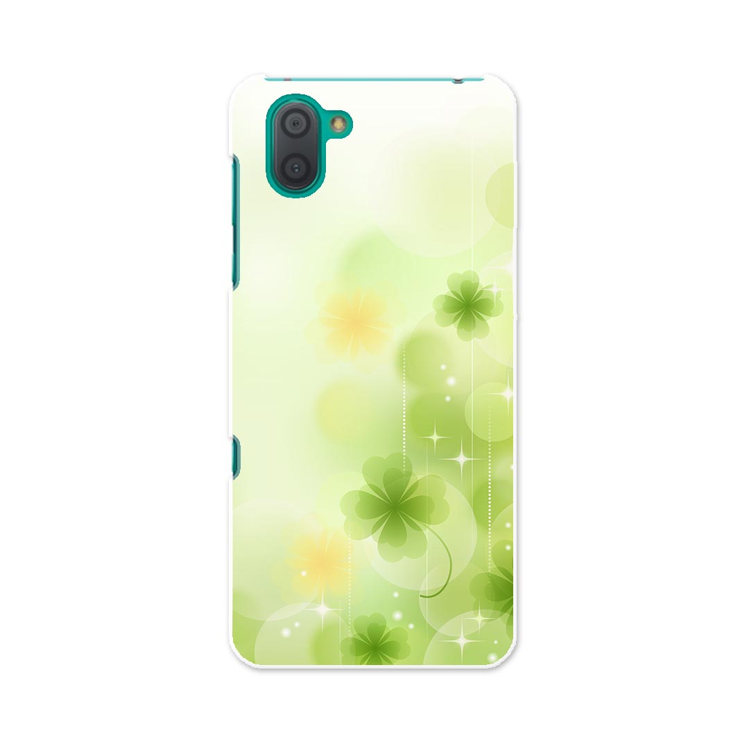 SHV44 AQUOS R3 アクオス アールスリー au エーユー shv44 スマホ カバー 全機種対応 あり ケース スマホケース スマホカバー TPU ソフトケース 000991 クローバー キラキラ